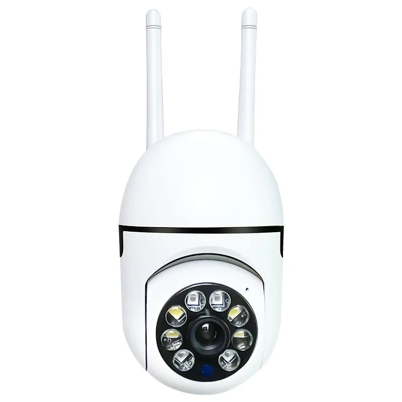 Cámara WiFi 360° para Mascotas – Te Sigue Sola, Visión Nocturna y Audio